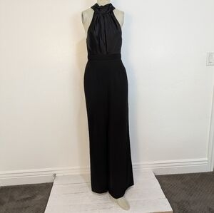 Jill Jill Stuart Midnight Black Halter Jumpsuit